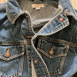 Topshop denim cropped jacket